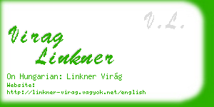 virag linkner business card